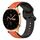Per Honor Watch GS 3 22mm Convex Loop Cinturino in silicone bicolore (arancione + nero) Per Honor Watch GS 3 22mm Convex Loop Cinturino in silicone bicolore (arancione + nero)