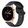 Per Honor Watch GS 3 22mm Convex Loop Cinturino in silicone bicolore (blu notte + nero) Per Honor Watch GS 3 22mm Convex Loop Cinturino in silicone bicolore (blu notte + nero)