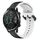 Per Honor Magic Watch 2 46mm 22mm Convex Loop Cinturino in silicone bicolore (nero + bianco) Per Honor Magic Watch 2 46mm 22mm Convex Loop Cinturino in silicone bicolore (nero + bianco)