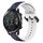 Per Honor Magic Watch 2 46mm 22mm Convex Loop Cinturino in silicone bicolore (blu notte + bianco) Per Honor Magic Watch 2 46mm 22mm Convex Loop Cinturino in silicone bicolore (blu notte + bianco)