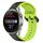 Per Huawei Watch 3 Pro Nuovo cinturino in silicone bicolore con anello convesso da 22 mm (nero + lime) Per Huawei Watch 3 Pro Nuovo cinturino in silicone bicolore con anello convesso da 22 mm (nero + lime)