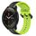 Per Xiaomi MI Watch S1 Pro 22mm Convex Loop Cinturino in silicone bicolore (nero + lime) Per Xiaomi MI Watch S1 Pro 22mm Convex Loop Cinturino in silicone bicolore (nero + lime)