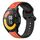Per Xiaomi Watch S1 Active 22mm Convex Loop Cinturino in silicone bicolore (arancione + nero) Per Xiaomi Watch S1 Active 22mm Convex Loop Cinturino in silicone bicolore (arancione + nero)