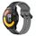 Per Xiaomi Watch S1 Active 22mm Convex Loop Cinturino in silicone bicolore (nero + grigio) Per Xiaomi Watch S1 Active 22mm Convex Loop Cinturino in silicone bicolore (nero + grigio)