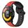 Per Xiaomi Watch S1 Active 22mm Convex Loop Cinturino in silicone bicolore (rosso + nero) Per Xiaomi Watch S1 Active 22mm Convex Loop Cinturino in silicone bicolore (rosso + nero)