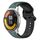 Per Xiaomi MI Watch Color 2 22mm Convex Loop Cinturino in silicone bicolore (verde oliva + nero) Per Xiaomi MI Watch Color 2 22mm Convex Loop Cinturino in silicone bicolore (verde oliva + nero)