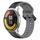 Per Xiaomi MI Watch Color 2 22mm Convex Loop Cinturino in silicone bicolore (nero + grigio) Per Xiaomi MI Watch Color 2 22mm Convex Loop Cinturino in silicone bicolore (nero + grigio)