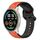 Per Xiaomi MI Watch Sport 22mm Convex Loop Cinturino in silicone bicolore (arancione + nero) Per Xiaomi MI Watch Sport 22mm Convex Loop Cinturino in silicone bicolore (arancione + nero)