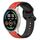 Per Xiaomi MI Watch Sport 22mm Convex Loop Cinturino in silicone bicolore (rosso + nero) Per Xiaomi MI Watch Sport 22mm Convex Loop Cinturino in silicone bicolore (rosso + nero)