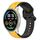 Per Xiaomi MI Watch Sport 22mm Convex Loop Cinturino in silicone bicolore (giallo + nero) Per Xiaomi MI Watch Sport 22mm Convex Loop Cinturino in silicone bicolore (giallo + nero)