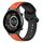 Per Xiaomi Haylou RT2 LS10 22mm Convex Loop Cinturino in silicone bicolore (arancione + nero) Per Xiaomi Haylou RT2 LS10 22mm Convex Loop Cinturino in silicone bicolore (arancione + nero)