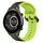 Per Xiaomi Haylou RT2 LS10 22mm Convex Loop Cinturino in silicone bicolore (nero + lime) Per Xiaomi Haylou RT2 LS10 22mm Convex Loop Cinturino in silicone bicolore (nero + lime)