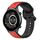 Per Xiaomi Haylou RT2 LS10 22mm Convex Loop Cinturino in silicone bicolore (rosso + nero) Per Xiaomi Haylou RT2 LS10 22mm Convex Loop Cinturino in silicone bicolore (rosso + nero)