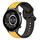 Per Xiaomi Haylou RT2 LS10 22mm Convex Loop Cinturino in silicone bicolore (giallo + nero) Per Xiaomi Haylou RT2 LS10 22mm Convex Loop Cinturino in silicone bicolore (giallo + nero)