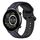 Per Xiaomi Haylou RT2 LS10 22mm Convex Loop Cinturino in silicone bicolore (blu notte + nero) Per Xiaomi Haylou RT2 LS10 22mm Convex Loop Cinturino in silicone bicolore (blu notte + nero)
