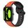 Per Xiaomi Haylou RS4 LS12 22mm Convex Loop Cinturino in silicone bicolore (arancione + nero) Per Xiaomi Haylou RS4 LS12 22mm Convex Loop Cinturino in silicone bicolore (arancione + nero)