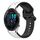 Per Garmin Forerunner 265 22mm Convex Loop Cinturino in silicone bicolore (bianco + nero)