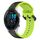 Per Garmin Forerunner 265 22mm Convex Loop Cinturino in silicone bicolore (nero + lime) Per Garmin Forerunner 265 22mm Convex Loop Cinturino in silicone bicolore (nero + lime)
