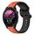 Per Garmin Forerunner 255 22mm Convex Loop Cinturino in silicone bicolore (arancione + nero) Per Garmin Forerunner 255 22mm Convex Loop Cinturino in silicone bicolore (arancione + nero)