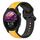 Per Garmin Forerunner 255 22mm Convex Loop Cinturino in silicone bicolore (giallo + nero) Per Garmin Forerunner 255 22mm Convex Loop Cinturino in silicone bicolore (giallo + nero)