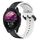 Per Garmin Forerunner 255 Music 22mm Convex Loop Cinturino in silicone bicolore (nero + bianco) Per Garmin Forerunner 255 Music 22mm Convex Loop Cinturino in silicone bicolore (nero + bianco)