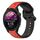 Per Garmin Forerunner 255 Music 22mm Convex Loop Cinturino in silicone bicolore (rosso + nero) Per Garmin Forerunner 255 Music 22mm Convex Loop Cinturino in silicone bicolore (rosso + nero)