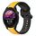 Per Garmin Forerunner 255 Music 22mm Convex Loop Cinturino in silicone bicolore (giallo + nero) Per Garmin Forerunner 255 Music 22mm Convex Loop Cinturino in silicone bicolore (giallo + nero)