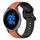 Per Garmin Venu 2 22mm Convex Loop Cinturino in silicone bicolore (arancione + nero) Per Garmin Venu 2 22mm Convex Loop Cinturino in silicone bicolore (arancione + nero)