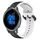 Per Garmin Venu 2 22mm Convex Loop cinturino in silicone bicolore (nero + bianco)