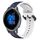 Per Garmin Venu 2 22mm Convex Loop cinturino in silicone bicolore (blu notte + bianco) Per Garmin Venu 2 22mm Convex Loop cinturino in silicone bicolore (blu notte + bianco)