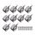 10 pz NJ-1.5 Per RG316/RG174/LMR N Tipo Spina Connettore Connettore Coassiale RF A Bassa Perdita