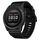 Per cinturino in nylon e tela a sgancio rapido Garmin Fenix ​​7 (nero)