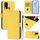 Per vivo Y30 4G Custodia per telefono in pelle tinta unita con cordino Global Skin Feel (giallo limone) Per vivo Y30 4G Custodia per telefono in pelle tinta unita con cordino Global Skin Feel (giallo limone)