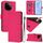 Per vivo iQOO Z9 5G / Z9 Turbo 5G Custodia in pelle tinta unita con cordino (rosso rosa) Per vivo iQOO Z9 5G / Z9 Turbo 5G Custodia in pelle tinta unita con cordino (rosso rosa)