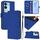 Per vivo V29 5G Global / V29 Pro Custodia in pelle tinta unita con cordino (blu scuro) Per vivo V29 5G Global / V29 Pro Custodia in pelle tinta unita con cordino (blu scuro)