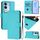 Per vivo V29 5G Global / V29 Pro Custodia in pelle tinta unita con cordino (Lake Blue) Per vivo V29 5G Global / V29 Pro Custodia in pelle tinta unita con cordino (Lake Blue)
