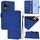 Per vivo V30 5G Global / V30 Pro Global Custodia in pelle tinta unita con cordino (blu scuro) Per vivo V30 5G Global / V30 Pro Global Custodia in pelle tinta unita con cordino (blu scuro)