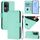 Per vivo V30 5G Global / V30 Pro Global Custodia in pelle tinta unita con cordino (verde menta) Per vivo V30 5G Global / V30 Pro Global Custodia in pelle tinta unita con cordino (verde menta)