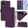 Per vivo V30 5G Global / V30 Pro Global Custodia in pelle tinta unita con cordino (viola) Per vivo V30 5G Global / V30 Pro Global Custodia in pelle tinta unita con cordino (viola)