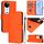 Per vivo S19 Custodia per telefono in pelle tinta unita con cordino (arancione) Per vivo S19 Custodia per telefono in pelle tinta unita con cordino (arancione)
