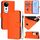 Per vivo S19 Pro Custodia per telefono in pelle tinta unita con cordino (arancione) Per vivo S19 Pro Custodia per telefono in pelle tinta unita con cordino (arancione)