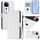 Per vivo S19 Pro Custodia per telefono in pelle tinta unita con cordino (bianco) Per vivo S19 Pro Custodia per telefono in pelle tinta unita con cordino (bianco)