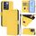 Per vivo V27 5G / V27 Pro 5G Custodia per telefono in pelle tinta unita con cordino (giallo limone) Per vivo V27 5G / V27 Pro 5G Custodia per telefono in pelle tinta unita con cordino (giallo limone)