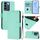 Per vivo V27 5G / V27 Pro 5G Custodia per telefono in pelle tinta unita con cordino (verde menta) Per vivo V27 5G / V27 Pro 5G Custodia per telefono in pelle tinta unita con cordino (verde menta)