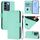 Per vivo V27E 4G Global / T2 4G Global Custodia in pelle tinta unita con cordino (verde menta) Per vivo V27E 4G Global / T2 4G Global Custodia in pelle tinta unita con cordino (verde menta)