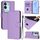 Per vivo V30 Lite 5G Custodia per telefono in pelle tinta unita con cordino Global Skin Feel (viola lavanda) Per vivo V30 Lite 5G Custodia per telefono in pelle tinta unita con cordino Global Skin Feel (viola lavanda)