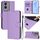 Per vivo Y17S 4G Custodia per telefono in pelle tinta unita con cordino Global Skin Feel (viola lavanda) Per vivo Y17S 4G Custodia per telefono in pelle tinta unita con cordino Global Skin Feel (viola lavanda)