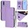 Per vivo Y19 / U3 / Y5S / Z5i / U20 Custodia in pelle tinta unita con cordino (viola lavanda) Per vivo Y19 / U3 / Y5S / Z5i / U20 Custodia in pelle tinta unita con cordino (viola lavanda)