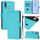 Per vivo Y19 / U3 / Y5S / Z5i / U20 Custodia in pelle tinta unita con cordino (blu lago) Per vivo Y19 / U3 / Y5S / Z5i / U20 Custodia in pelle tinta unita con cordino (blu lago)
