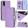 Per vivo Y20 / Y20i / Y20S / Y11S Custodia in pelle tinta unita con cordino (viola lavanda) Per vivo Y20 / Y20i / Y20S / Y11S Custodia in pelle tinta unita con cordino (viola lavanda)